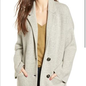 Madewell Sweater Blazer - Gray XXS
